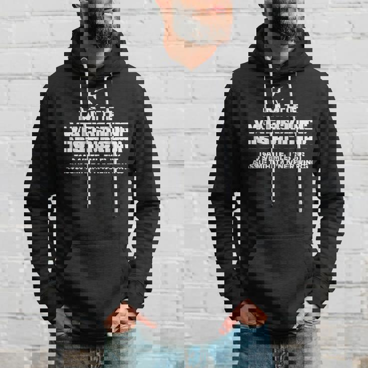 水上スキーインストラクターグラフィック I Am Never Wrong パーカー 彼への贈り物