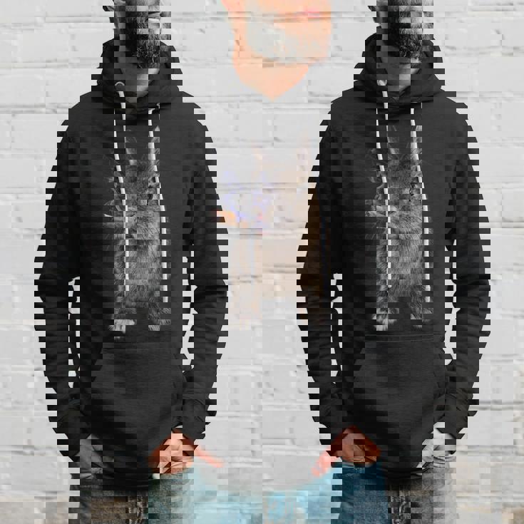 煙草を吸ううさぎ たばこ パーカー 彼への贈り物