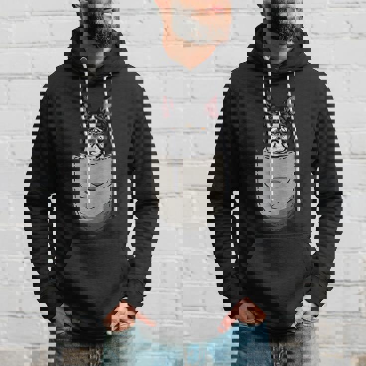 犬 365 ボストンテリア 犬 ポケット入り 犬好きのギフト パーカー 彼への贈り物