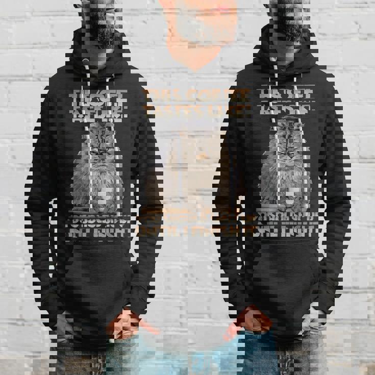 猫朝のイライラとコーヒー愛好家向け T パラス猫 パーカー 彼への贈り物