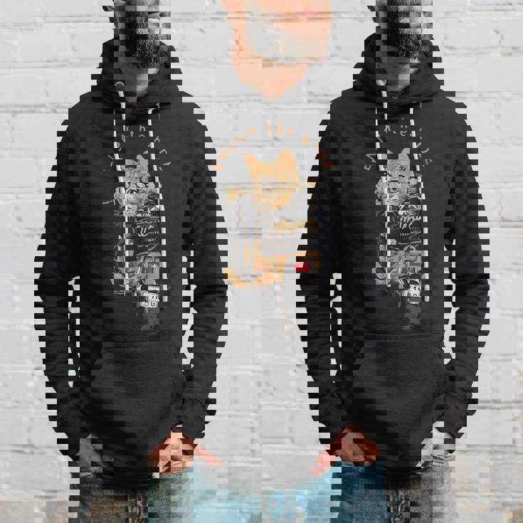 猫 おもしろ バイク オートバイ ねこ ライダース バイカー 面白い ネコ パーカー 彼への贈り物