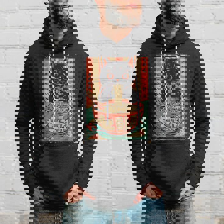 猫 ラーメン ヌードル 日本アニメ 漫画 ラーメン カワイイ 猫 パーカー 彼への贈り物