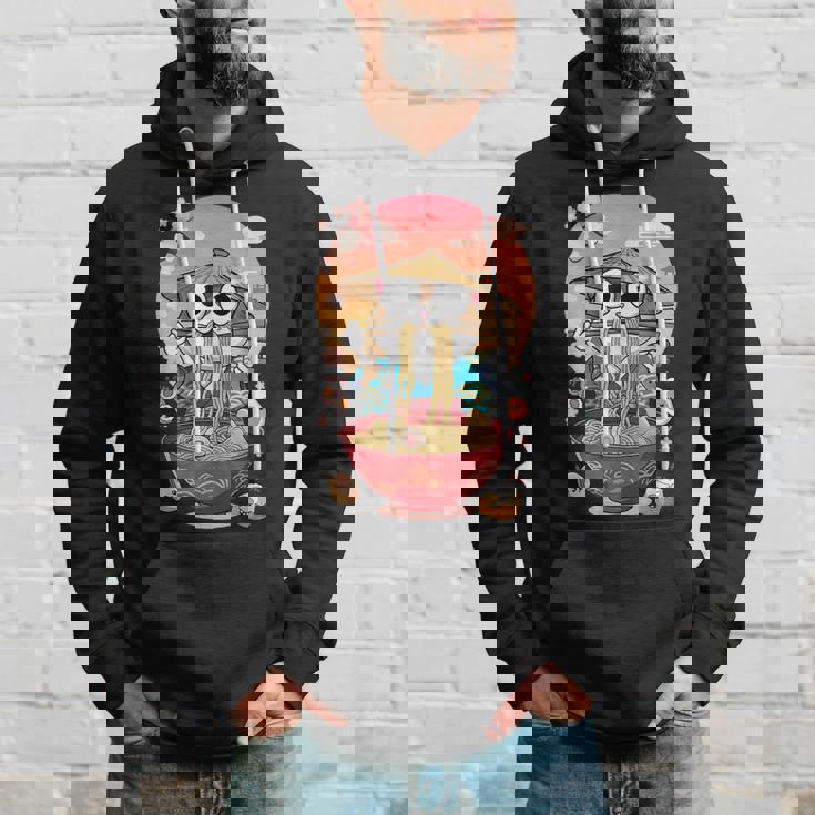 猫 ラーメン 日本語 面白い グラフィック カワイイ 猫 アニメ 恋人 パーカー 彼への贈り物