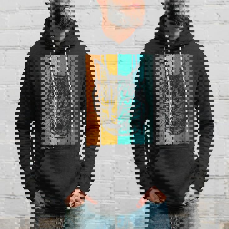 猫、レトロ パーカー 彼への贈り物