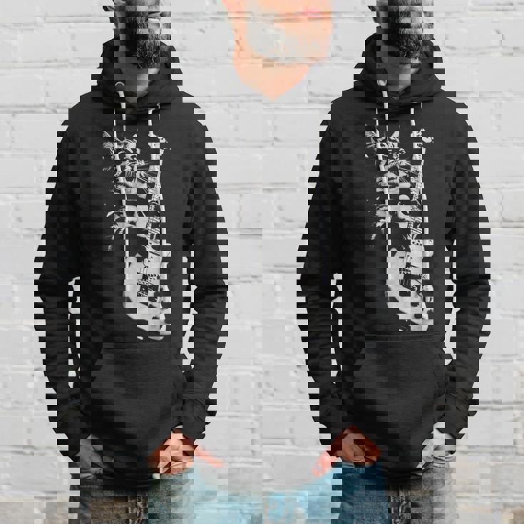 猫がギターベースを弾く パーカー 彼への贈り物