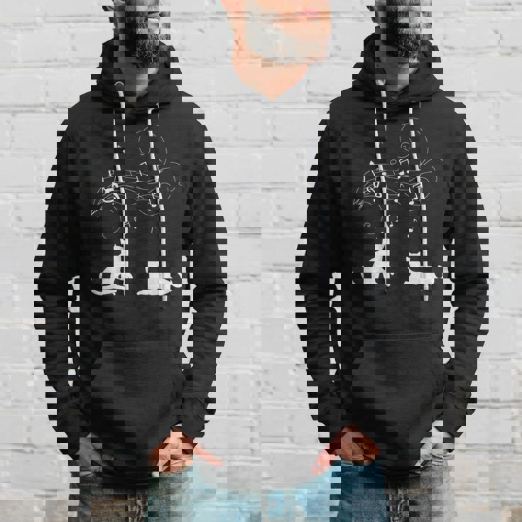 猫と音符 楽譜 音楽家 猫 音楽好き ギフト パーカー 彼への贈り物