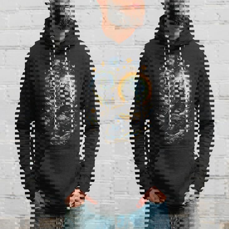 猫の星月夜 猫ヴァン・ゴッホ キャットアート キッズメンズ面白い猫 猫 パーカー 彼への贈り物