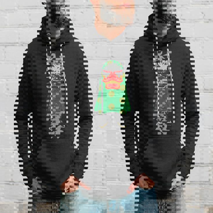 獅子舞 レトロな日本の祭り文化デザイン パーカー 彼への贈り物