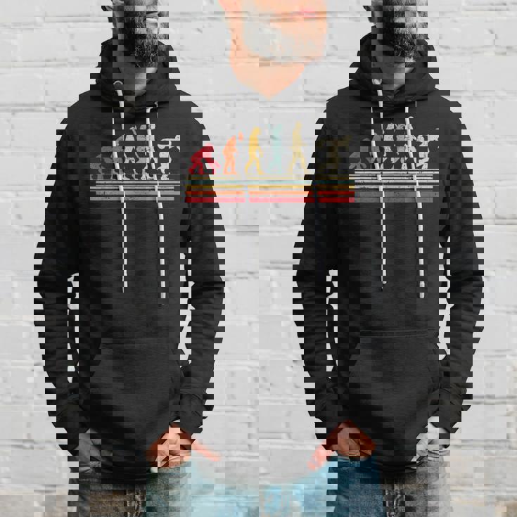 男のtシャツビンテージレトロの面白いボウリングの進化 パーカー 彼への贈り物