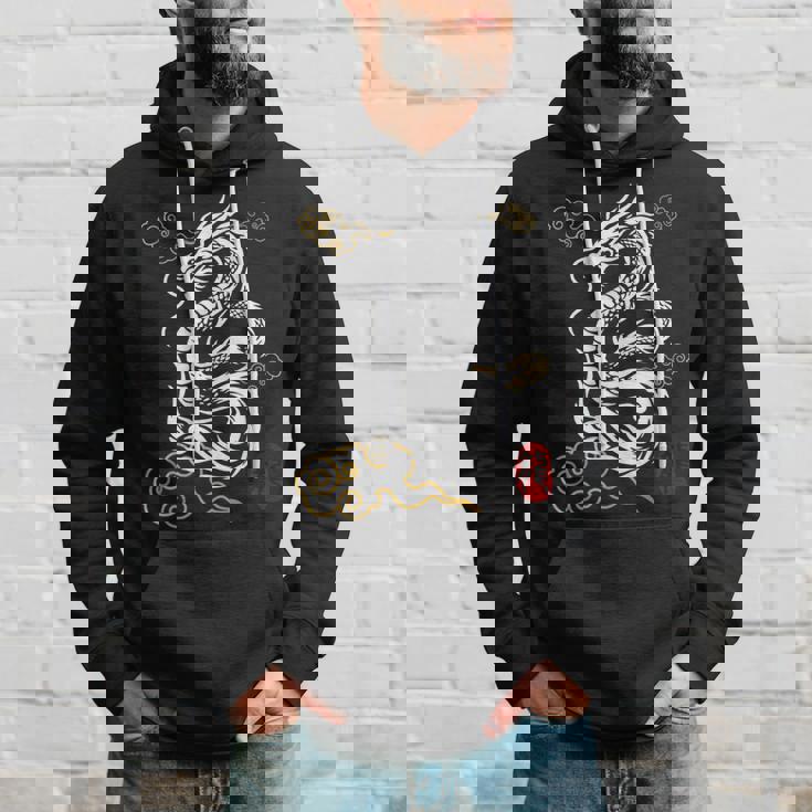 白龍、日本文化、縁起の良い パーカー 彼への贈り物