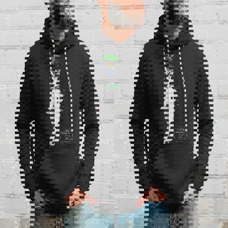 盆栽ねこ 頭に松の盆栽を乗せたハチワレ猫 パーカー 彼への贈り物