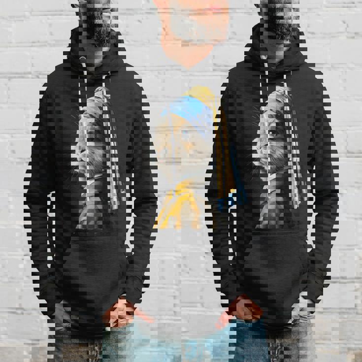 真珠の耳飾りのウサギ パーカー 彼への贈り物