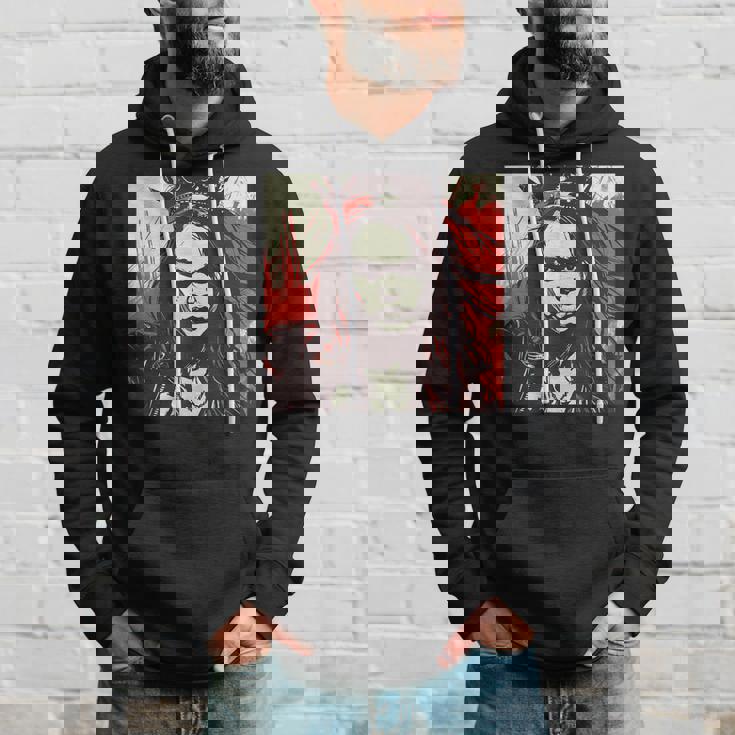 真面目な女王 野生の髪と尖った王冠 パーカー 彼への贈り物