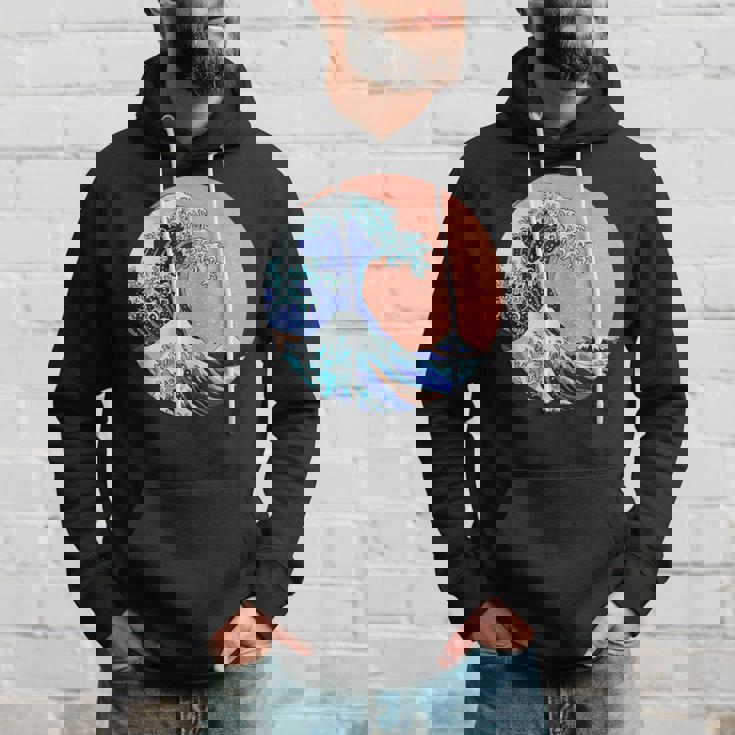 神奈川の偉大な波 日本製 パーカー 彼への贈り物