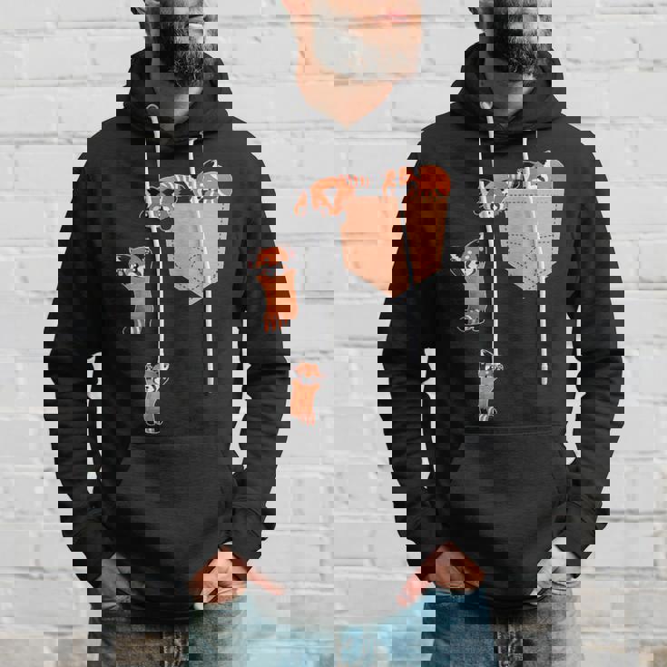 私のポケットファニーで家族のレッドパンダ パーカー 彼への贈り物