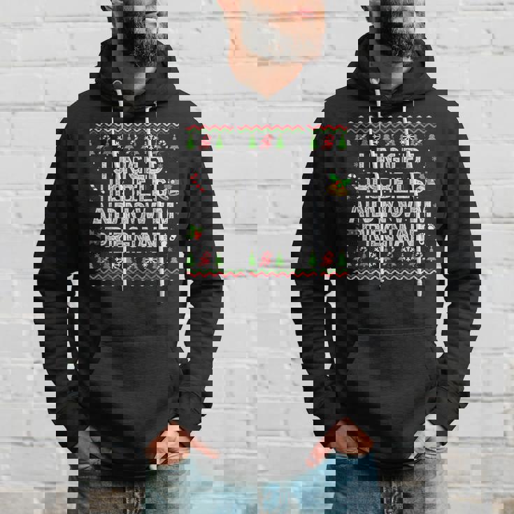 私は彼のベルを鳴らして今妊娠中クリスマス妊娠 パーカー 彼への贈り物