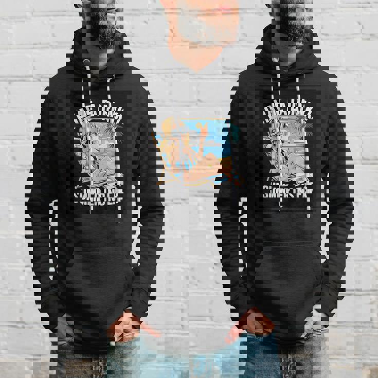 素敵な夏の言っているビーチモチーフ パーカー 彼への贈り物