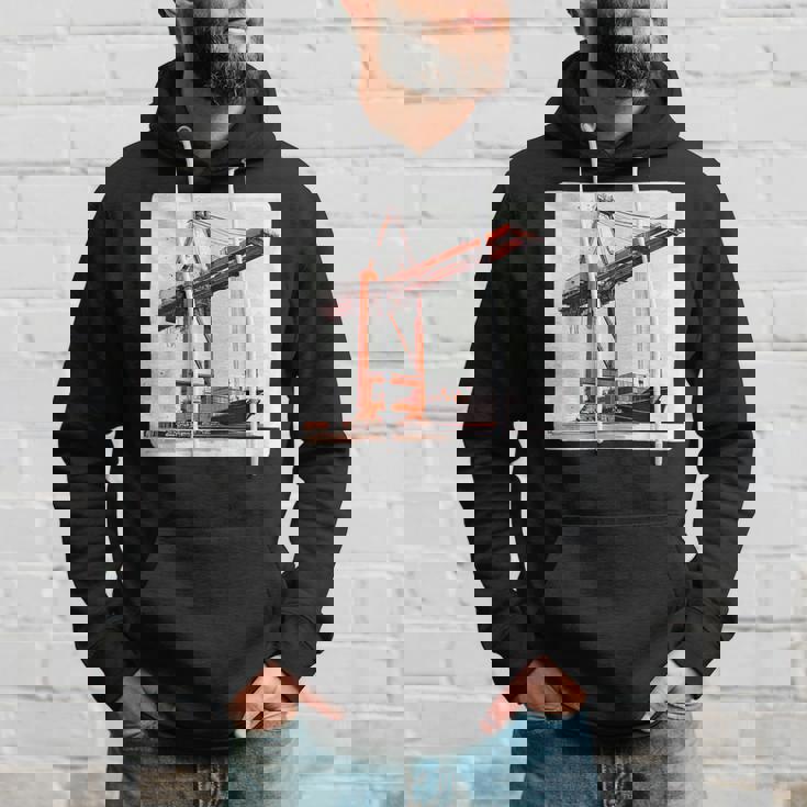 素晴らしいポートクレーン コンテナ船コスチューム パーカー 彼への贈り物