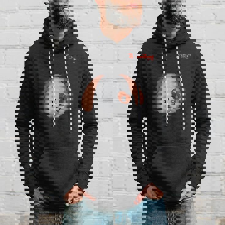 絵文字しかめっ面の怒った犬の顔 パーカー 彼への贈り物