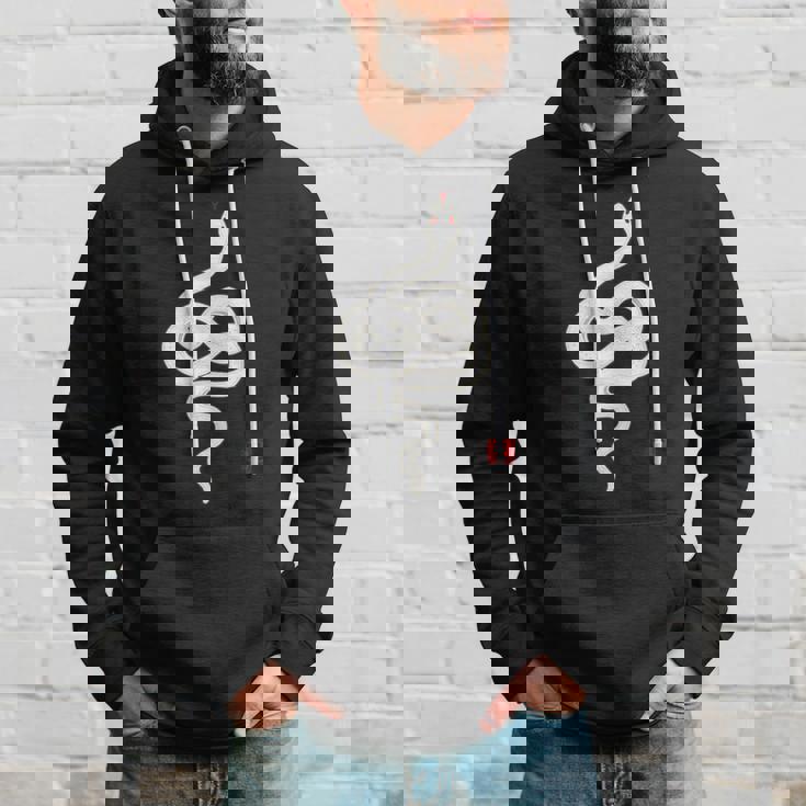 縁起の良い白蛇デザイン 幸運を願うお守り パーカー 彼への贈り物