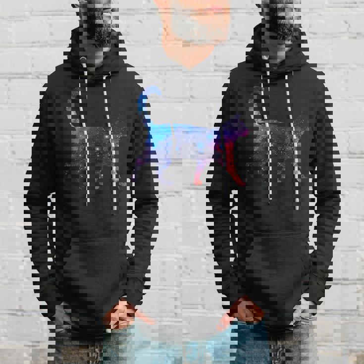 美的シルエット 星 宇宙 銀河 猫 パーカー 彼への贈り物