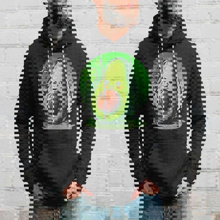 聖パトリックの日 アボカド 幸運の四つ葉のクローバー パーカー 彼への贈り物