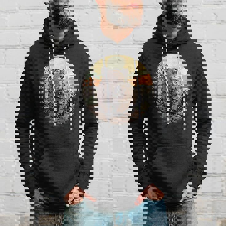 自然の中のウォンバット、ウォンバット パーカー 彼への贈り物