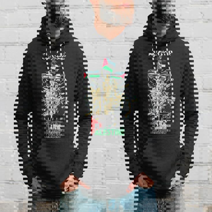 自由パレスチナガザパレスチナ国旗 アラビア語 パーカー 彼への贈り物