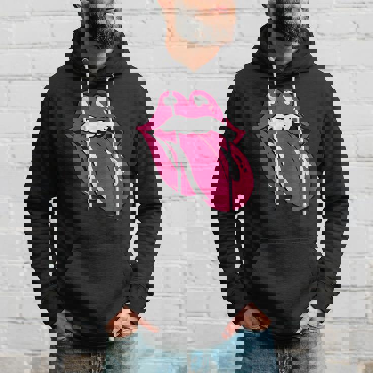 舌を広げた唇 パーカー 彼への贈り物