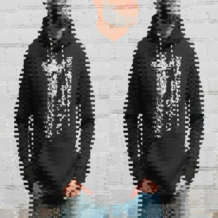 褒めたら伸びるタイプ キリン サングラス ギャグ ジョーク ダジャレ 趣味 おもしろ ネタ パーカー 彼への贈り物