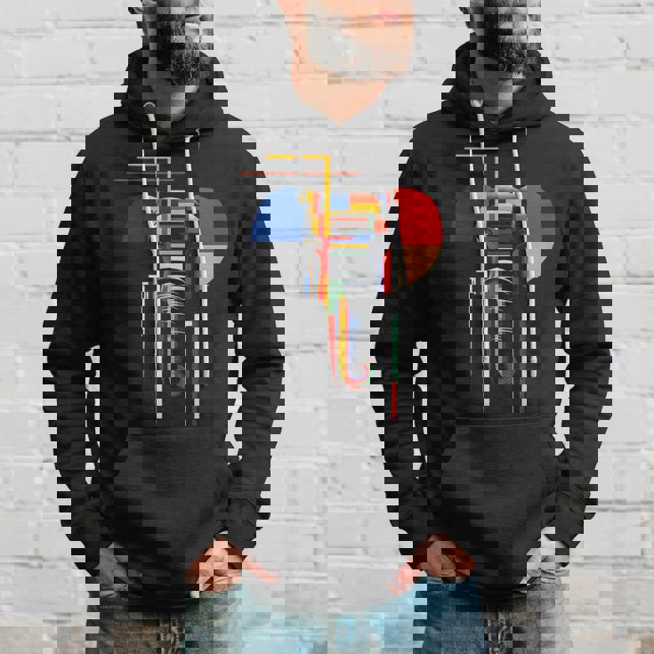 象 抽象 動物 アート 幾何学模様 グラフィック 象 パーカー 彼への贈り物