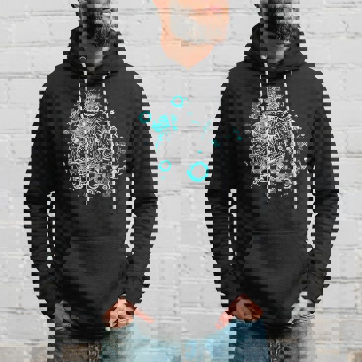 象のギフト タイアート 幸運のタイ ビンテージグラフィック パーカー 彼への贈り物