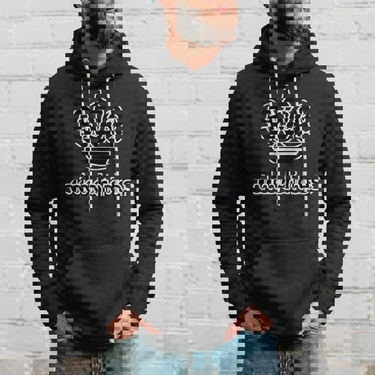 足立です Adachides《23区》足立区 パロディ ブランド【ロゴ ブラック 黒】ジモティ 地元愛 面白 パーカー 彼への贈り物