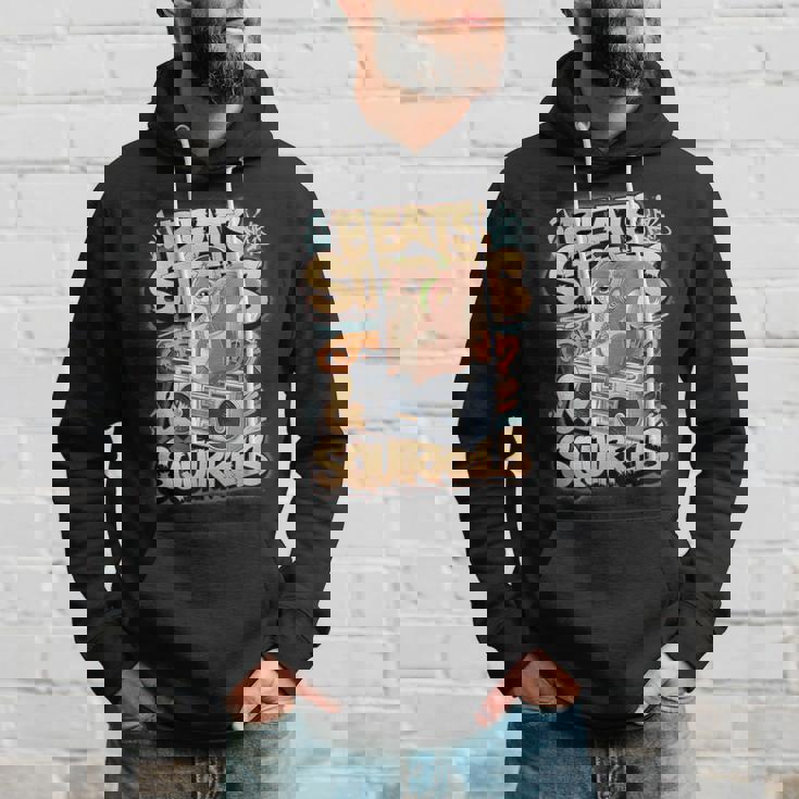 都市公園の都会のリス スタイリッシュで楽しいどんぐりアドベンチャー パーカー 彼への贈り物