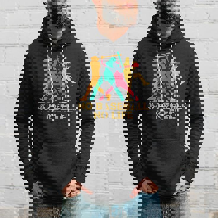 野球 面白いtシャツ おもしろ 文字入り 服 No Baseball No Life ベースボール 文字 ネタ メンズ パーカー 彼への贈り物