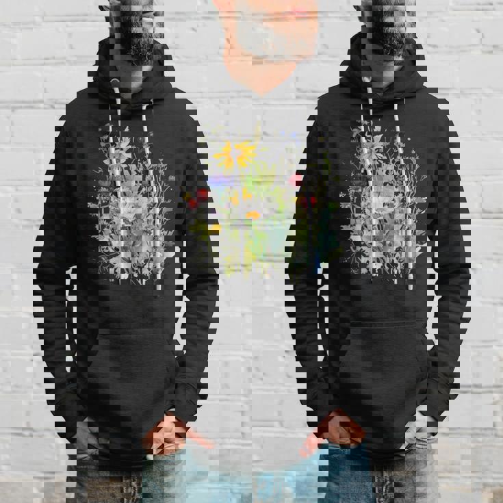 野生の花 ボタニカル 花 自然 ヴィンテージ フローラル グラフィック パーカー 彼への贈り物