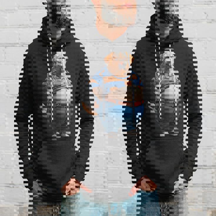 陽気なチャンキーラブラドールレトリバーtシャツ 太った犬愛好家向け パーカー 彼への贈り物