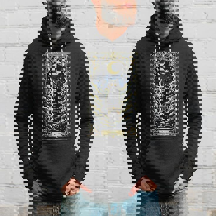 隠者タロットカード 箱に入った猫 神秘的なかわいい猫のタロットカード パーカー 彼への贈り物