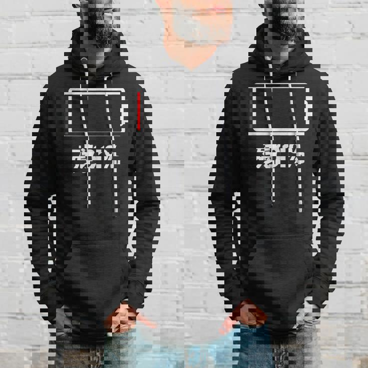 電池【残り1】バッテリー 電池切れ おもしろ 面白い ギャグ ネタ ウケ狙い 笑える ユーモア お笑い 個性的な パーカー 彼への贈り物