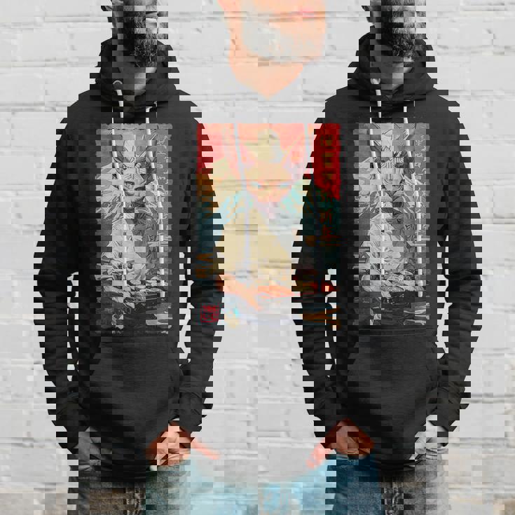 面白い かわいい 和食 アニメ アート スフィンクス 猫 寿司 シェフ パーカー 彼への贈り物