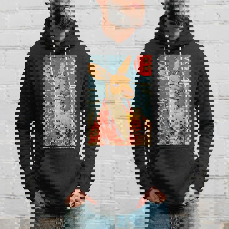 面白い バブル ボバ ティー かわいい 日本人 かわいい アニメ カンガルー。 パーカー 彼への贈り物