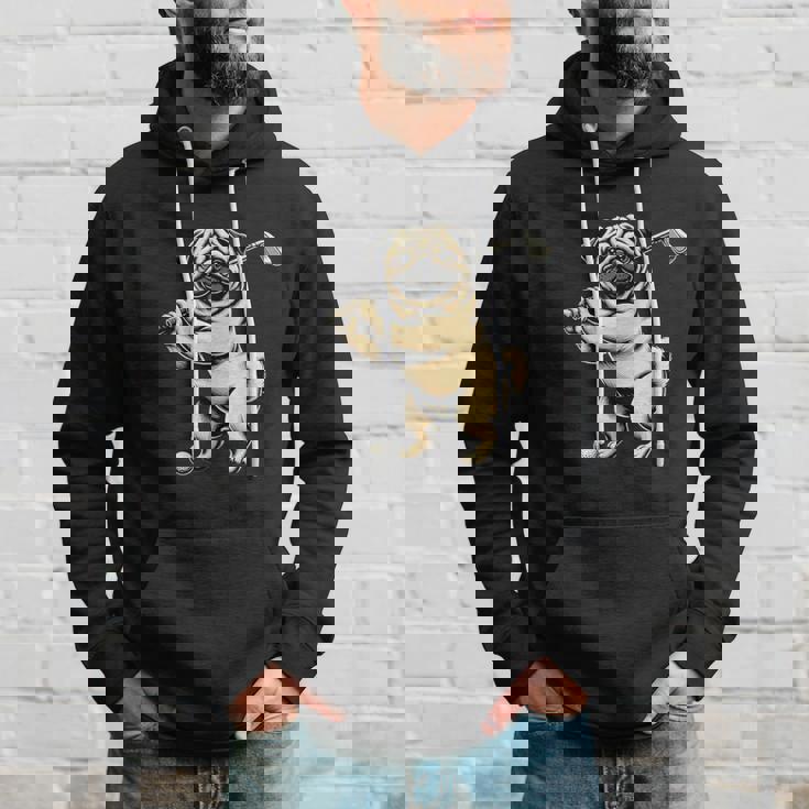 面白いtシャツ パグ ゴルフ イヌ わんこ メンズ 犬好き グッズ かわいい おもしろ 面白い 服 ネタ パーカー 彼への贈り物