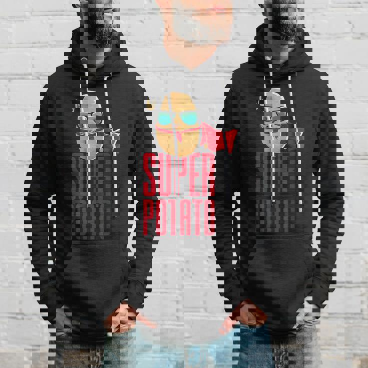 面白いかわいいスーパーポテトアニメ衣装グラフィックデザイン。 パーカー 彼への贈り物