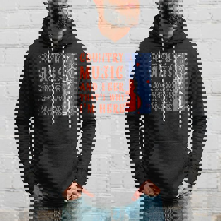 面白いカントリーミュージック&ビール音楽祭 アコースティックギター パーカー 彼への贈り物