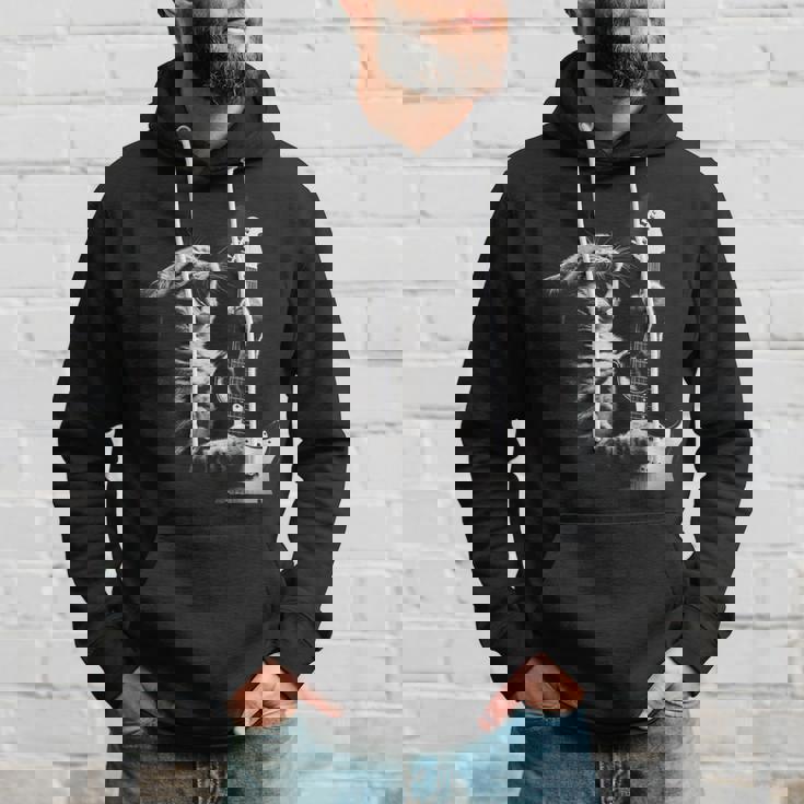 面白いギター 猫 ギターを弾く パーカー 彼への贈り物