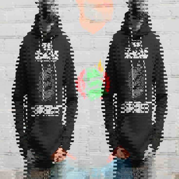 面白いクリスマス「The Xmaspirit」グラフィック パーカー 彼への贈り物