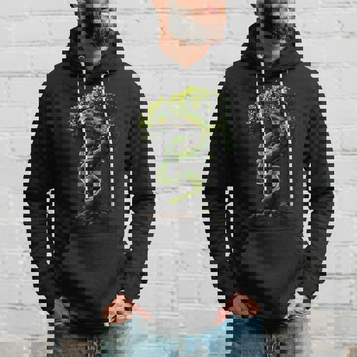 面白いグリーン ツリー パイソン愛好家ヘビ爬虫類 Green Tree Pythonnake Lover パーカー 彼への贈り物