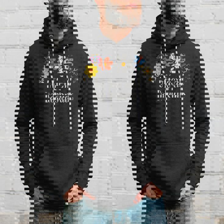 面白いコーヒーとダックスフントの花を言う パーカー 彼への贈り物