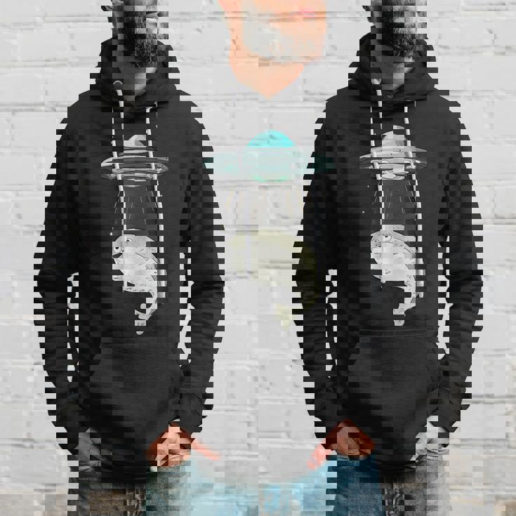 面白いサカバンバスピス フィッシュミーム Ufo アブダクション パーカー 彼への贈り物