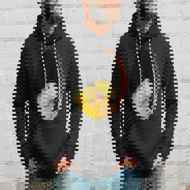 面白いセキセイインコ イエロー セキセイインコ ペット 鳥好きのギフト パーカー 彼への贈り物